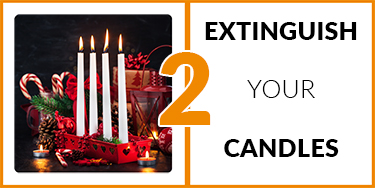 2. Extinguish your candles