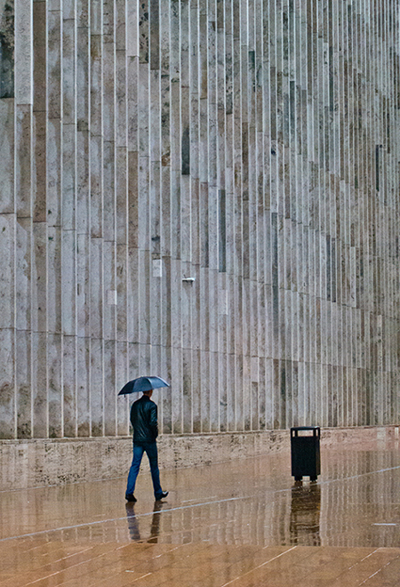 Man With Umbrella-Patrick Larson - Contemplative Photography