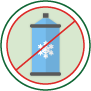 Trees with flocking (artificial snow) are not accepted.