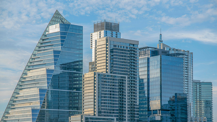 An image of commercial buildings in downtown Austin.