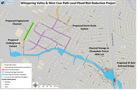 Map showing recommended solution