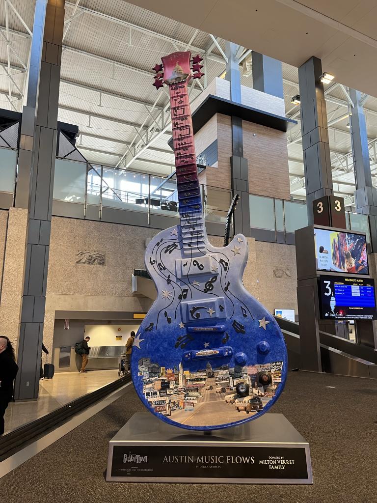 Photo of Austin Music Flows guitar at AUS