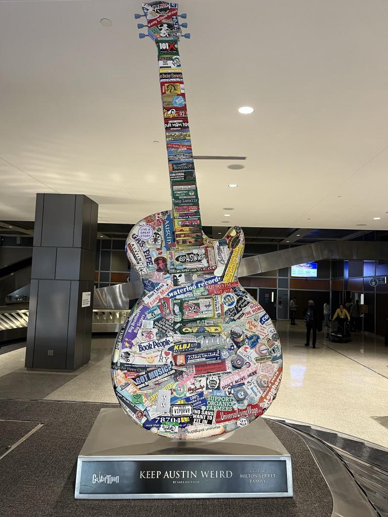 Photo of Keep Austin Weird guitar at AUS