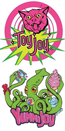 Toy Joy and Yummi Joy logos