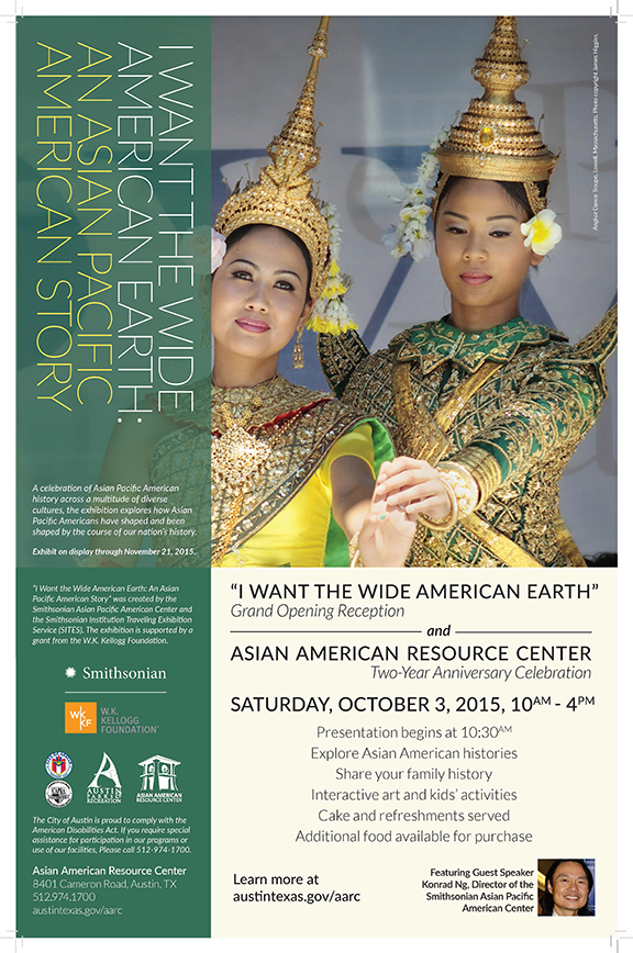I Want the Wide American Earth exhibit flyer