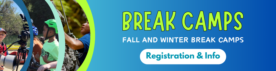 Break Camps Banner for A.I.S.D. school breaks