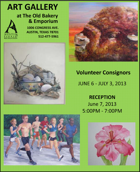 Art Gallery at the Old Bakery & Emporium, June 6 - July 3, 2013