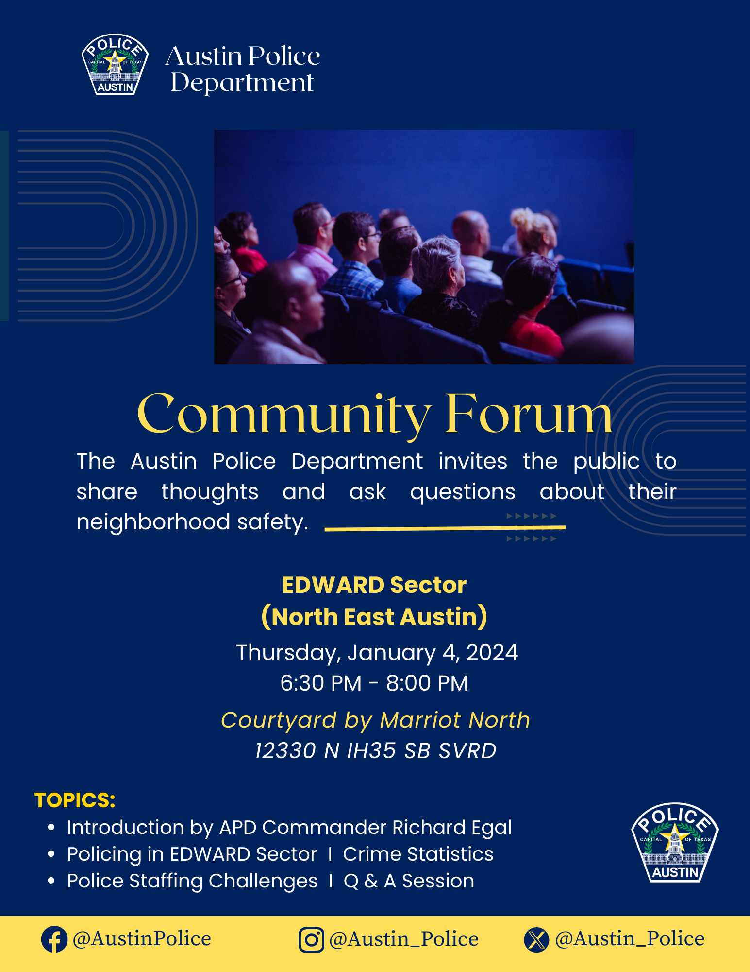 APD Community Forum - EDWARD Sector | AustinTexas.gov