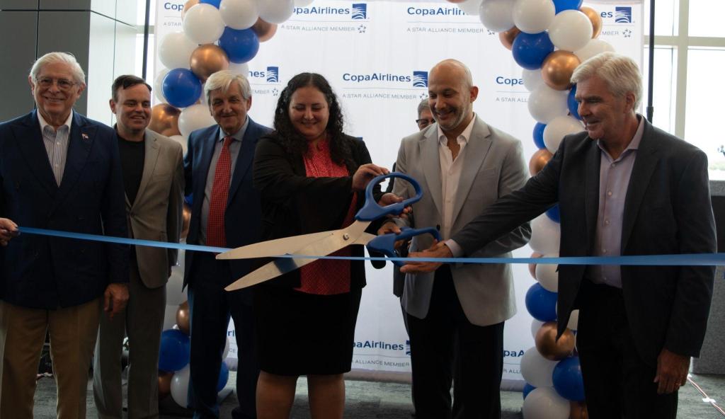 Copa Airlines ribbon cutting ceremony