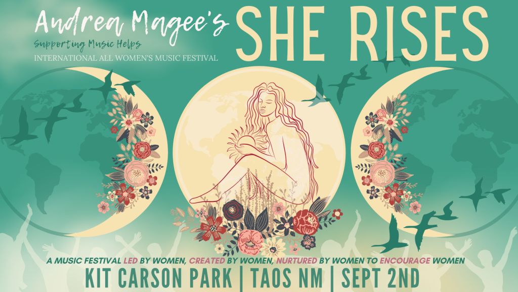 She Rises event banner