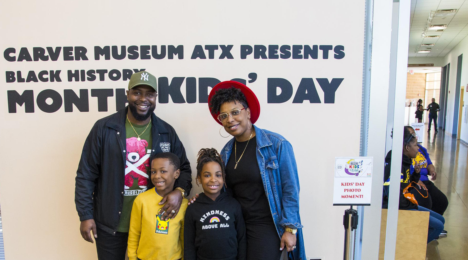 Black History Month Kid's Day Photo of Family