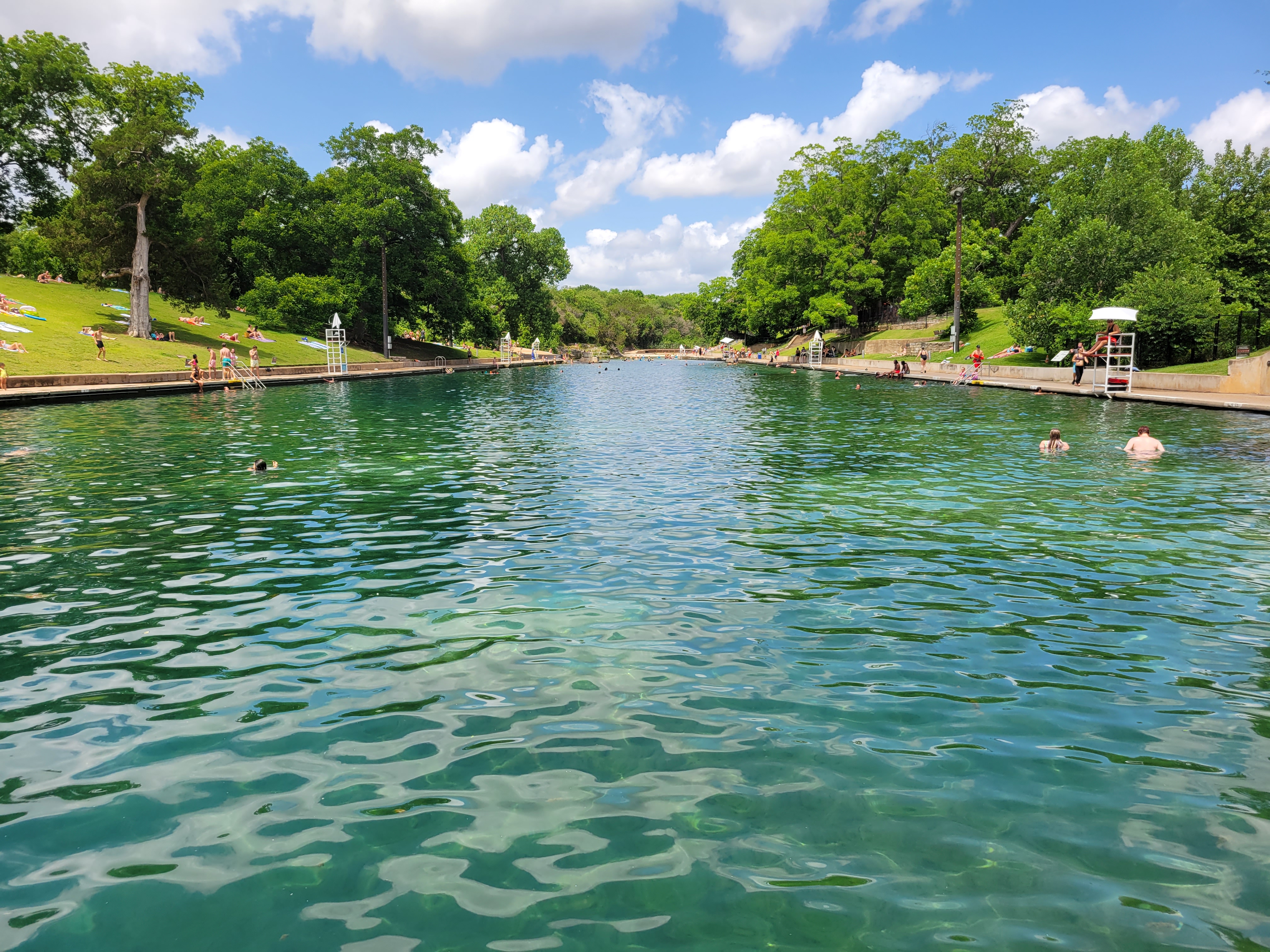 Barton Springs Pool view