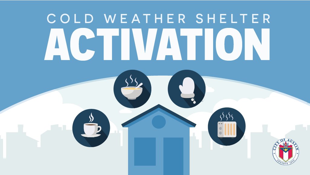 Image with words "Cold Weather Shelter Activation"