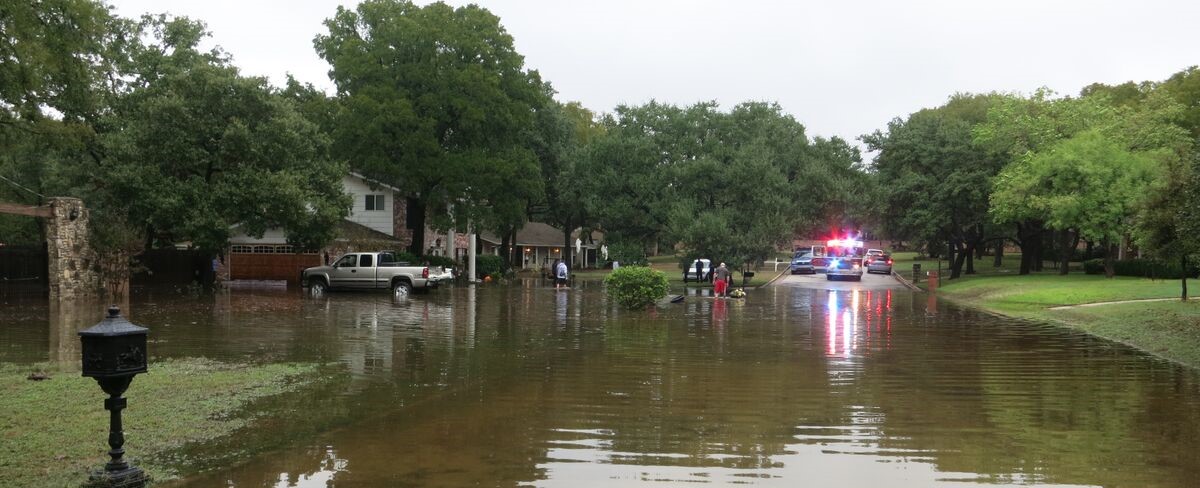 Photo of flooded street