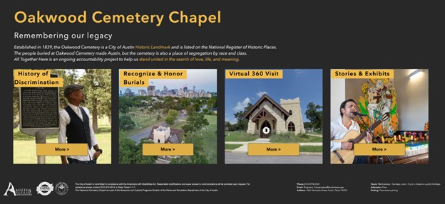 Oakwood Cemetery Chapel “Oakwood Legacy Project” Website