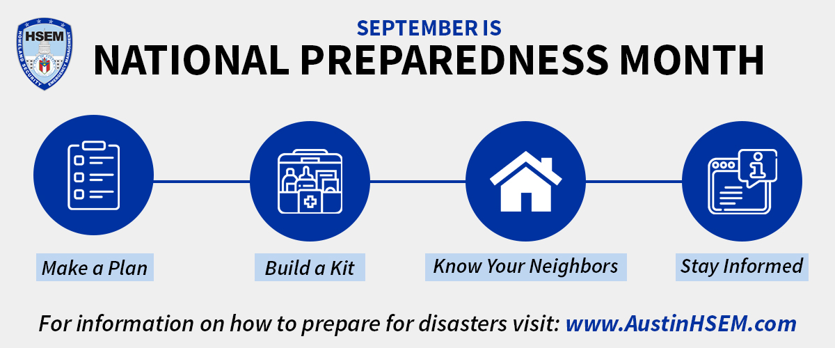 September is National Preparedness Month AustinTexas.gov