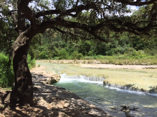 The 48 acre district park was acquired in 1971 with federal funding and has three parking areas, restrooms, a water fountain, picnic tables, and a sand volleyball court.