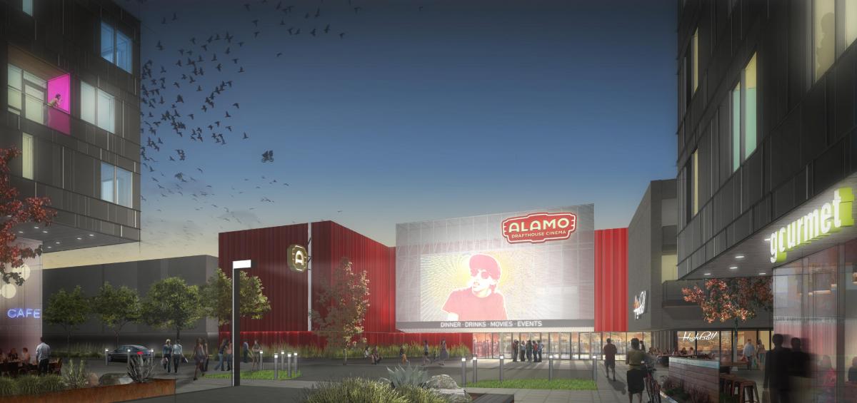 Rendering of Alamo Drafthouse at Lamar Plaza