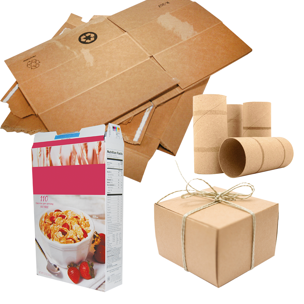 Image of different cardboard types
