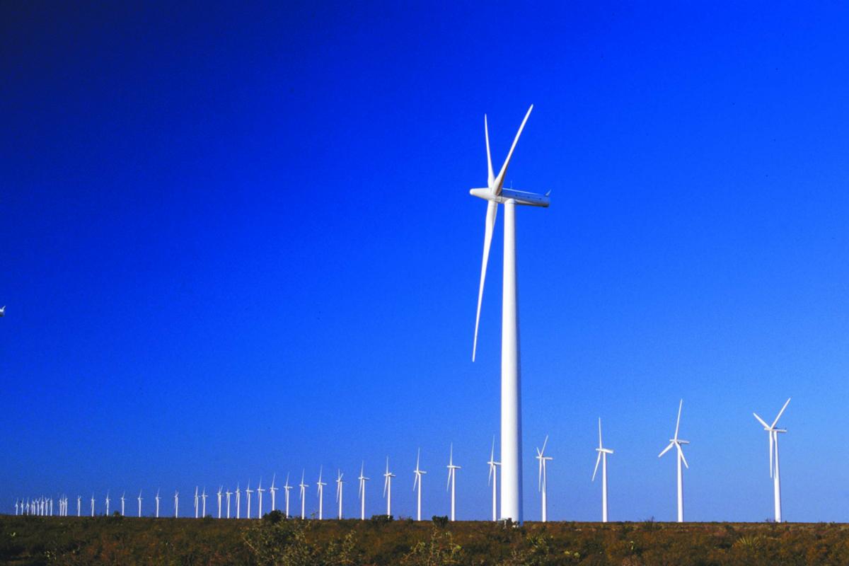 image of wind turbines