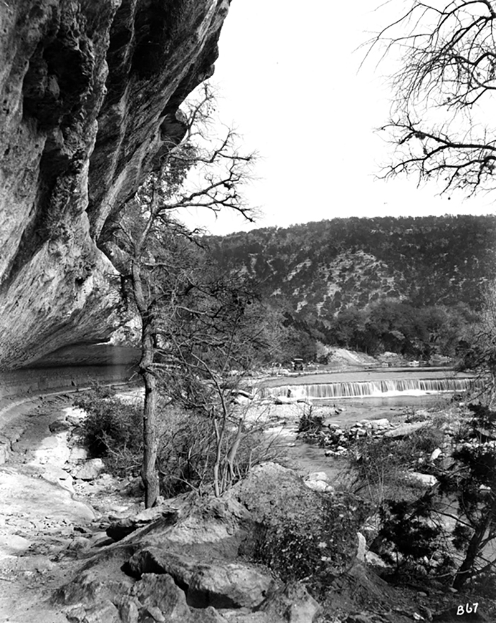 Historic Bull Creek. An undated black and white image of Bull Creek.