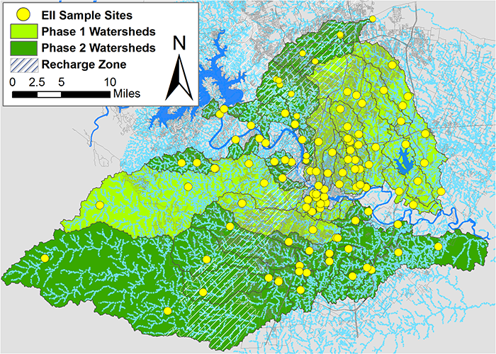Over 120 sites from 49 watersheds are sampled on a two-year rotating basis