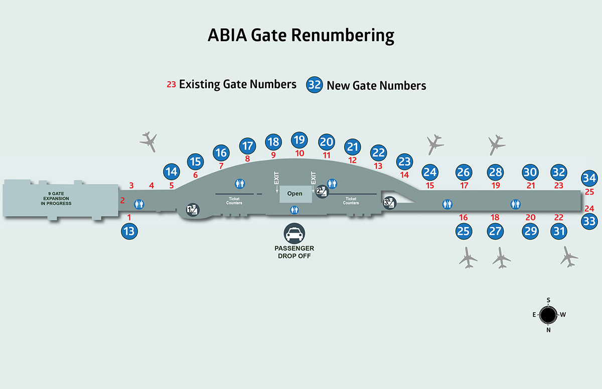 punta cana airport terminal map Second Phase Of Gate Renumbering Set For August 14 15 punta cana airport terminal map