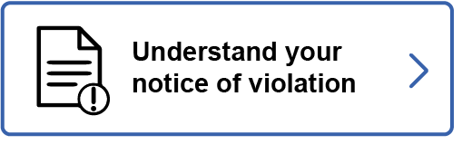 understand your notice of violation