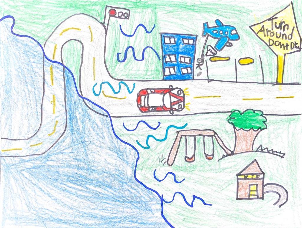 Road Safety poster | Drawing competition, Road safety poster, Poster drawing