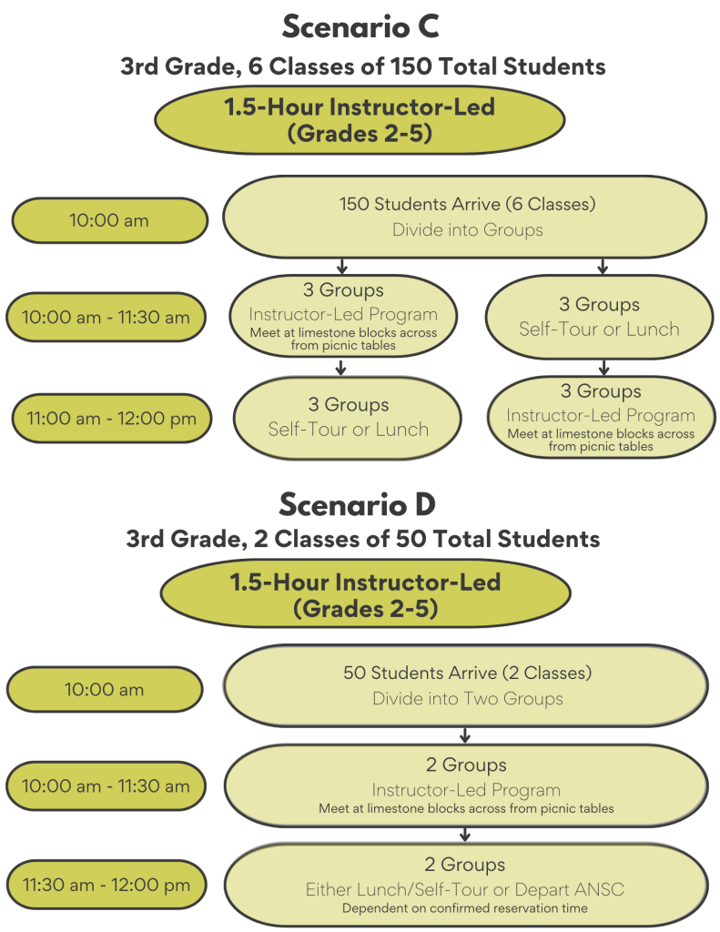 scenarios c and d field trips