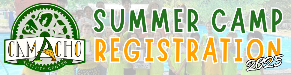 Colorful Green and Orange Summer Camp Registration Button