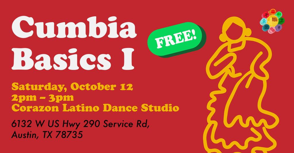 Cumbia Basics Oct 12 2-3pm Corazon Latino Dance Studio