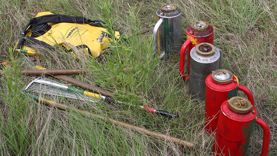 Equipment used on prescribed fires