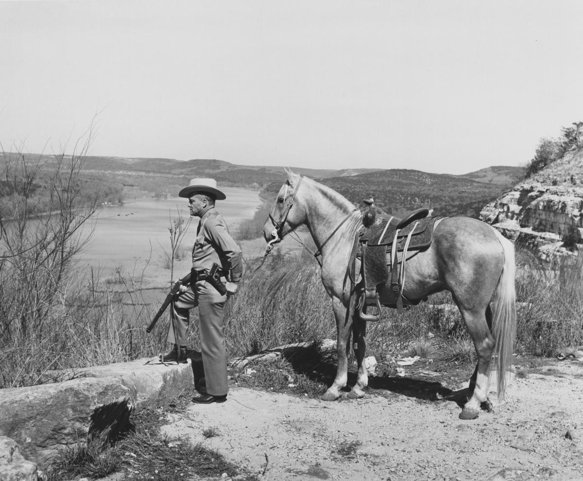Ranger Dixon at Mt. Bonnell, 1951, Austin History Center