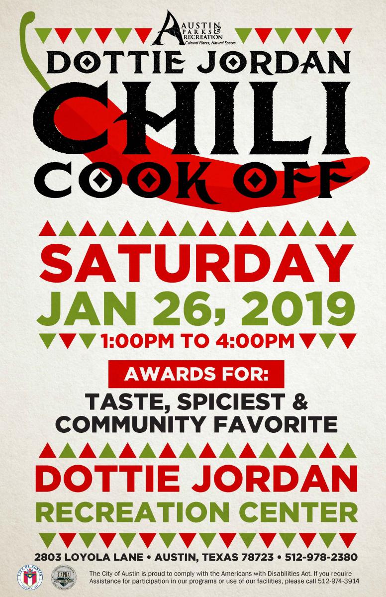 Dottie Jordan Chili Cook Off flyer