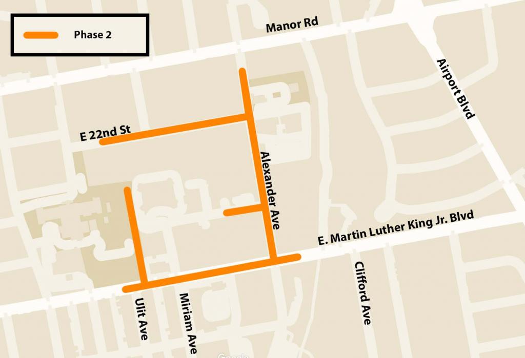 Map of phase 2 project area