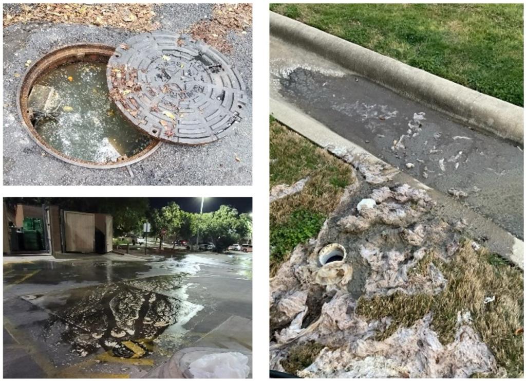 sanitary sewer overflow (SSO) collage