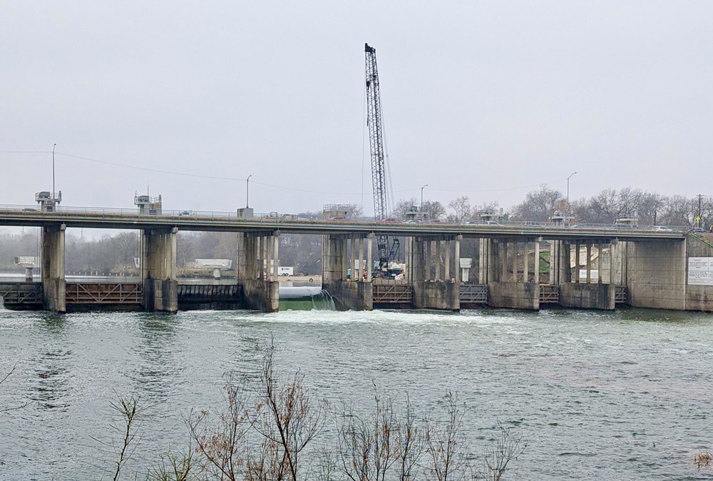 A view of the Longhorn Dam on Lady Bird Lake