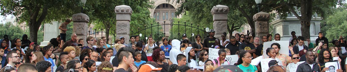 People Gathering in front of Capital