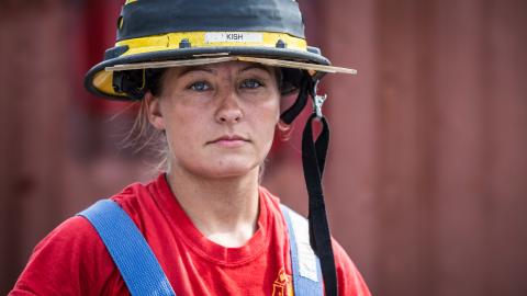 female firefighter