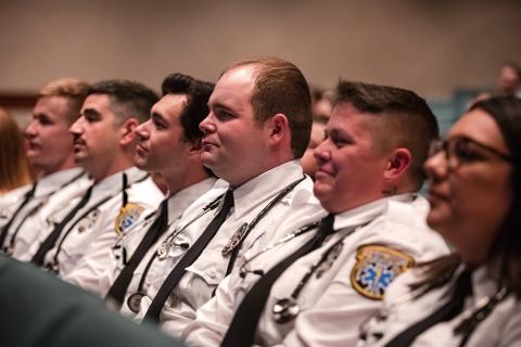 Cadets at graduation.