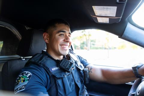 Austin Police Officer Driving