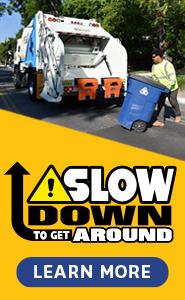Text reads: "Slow down to get around, learn more". 