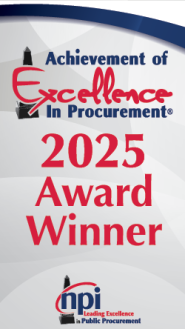 2025 NPI Achievement of Excellence in Procurement Award Winner
