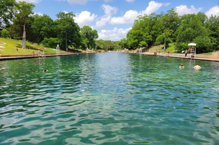 Barton Springs Pool view