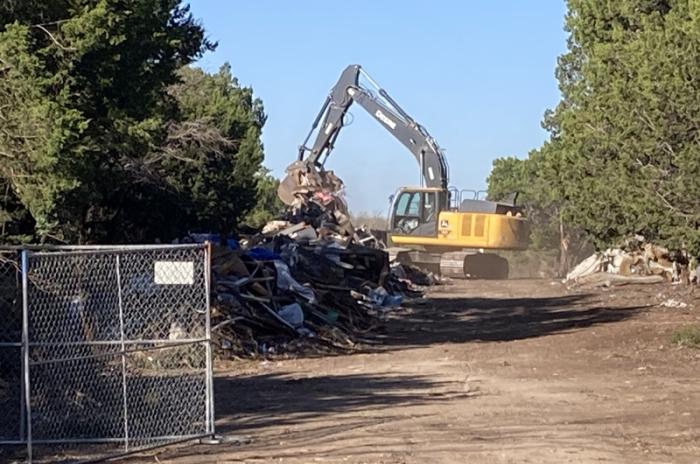 Compassionate cleanup of encampment on Ben White and Montopolis in Austin