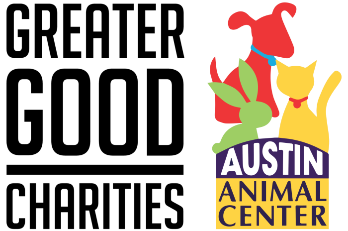 Greater Good Charities and Austin Animal Center Logos