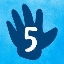 An image of a hand with the number five on the palm.