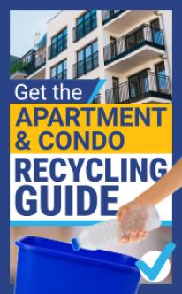 Text reads: Get the apartment and condo recycling guide